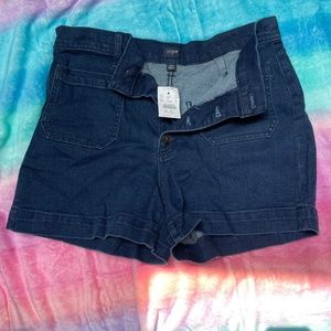 NWT J Crew Denim Utility Short 10
